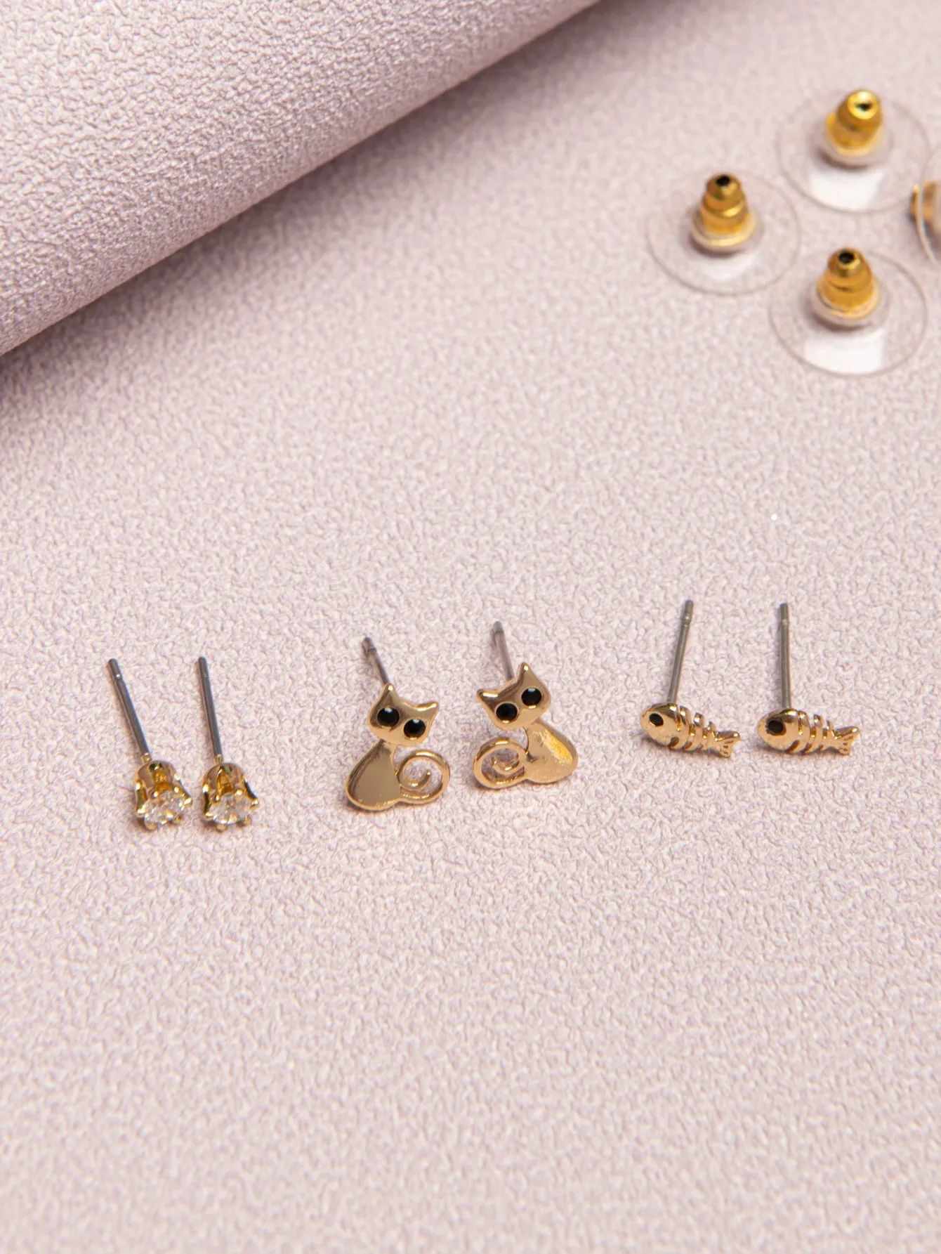 3pairs Zirconia Earrings sets