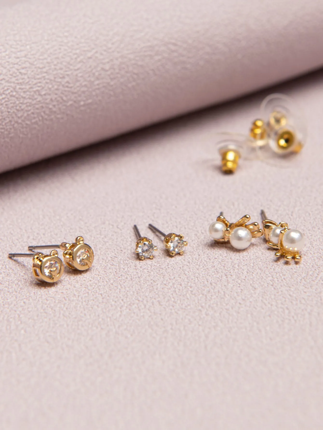 3pairs Zirconia Earrings sets