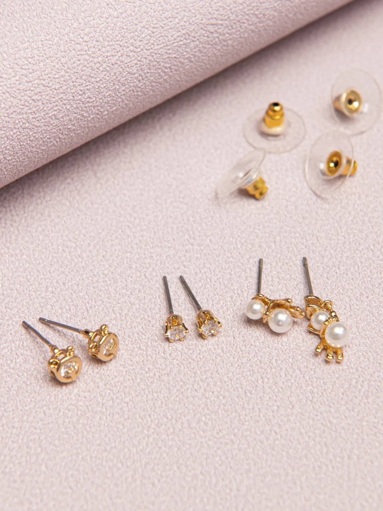 3pairs Zirconia Earrings sets