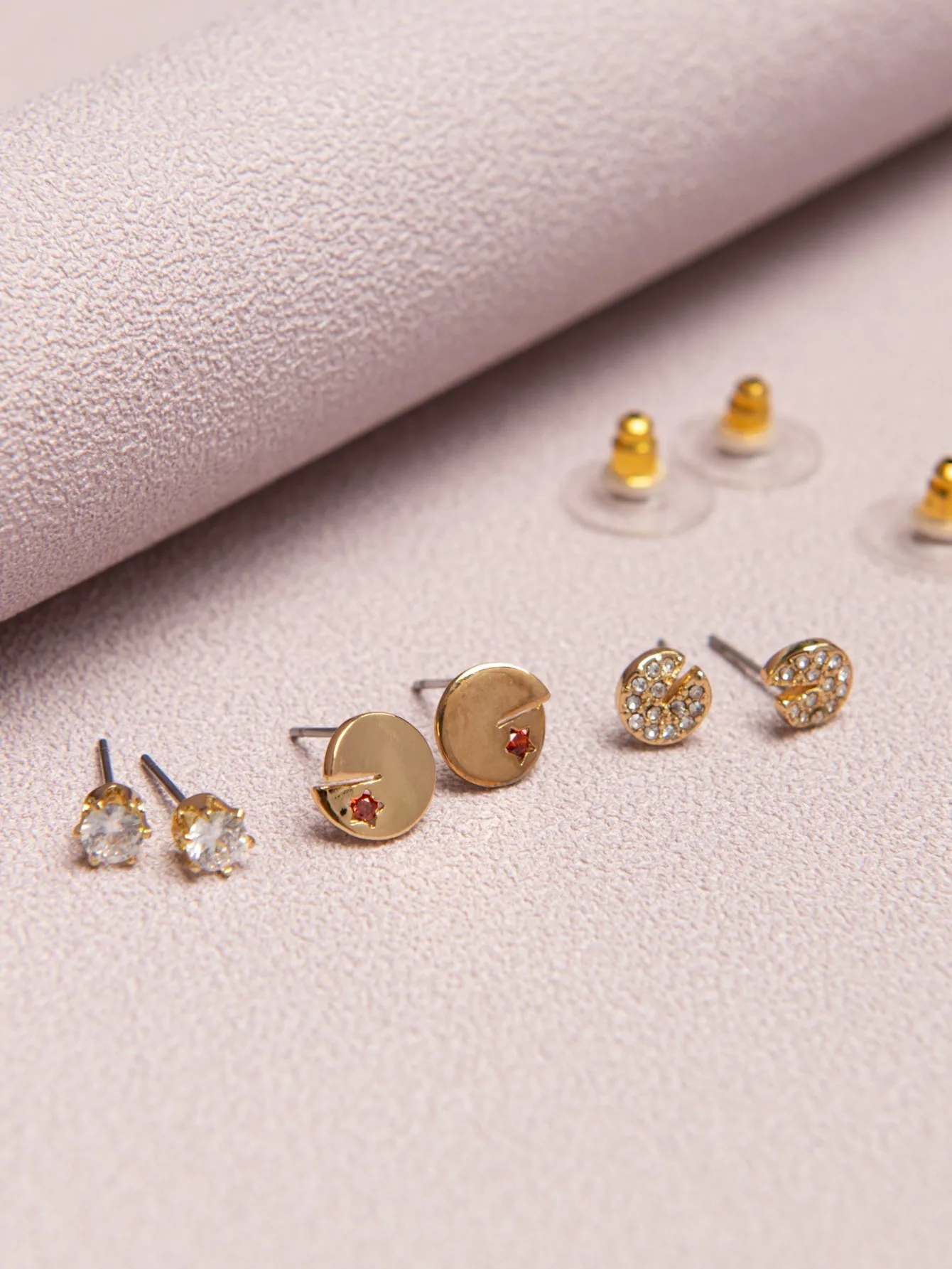 3pairs Zirconia Earrings sets