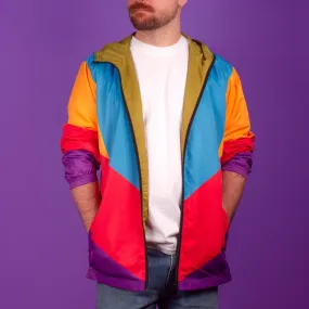 90's Geometric Windbreaker