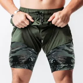 Allrj leg day compression shorts