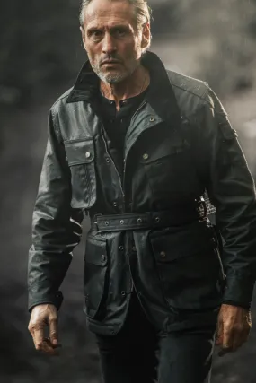 &SONS Black Gold Waxed Jacket