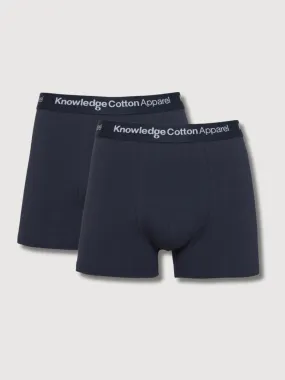 Anker Navy Man Boxers Underwear Set 2 p. | Knowledge Cotton Apparel