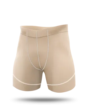 Athlete Compression Half Quad Shorts Mens Natural
