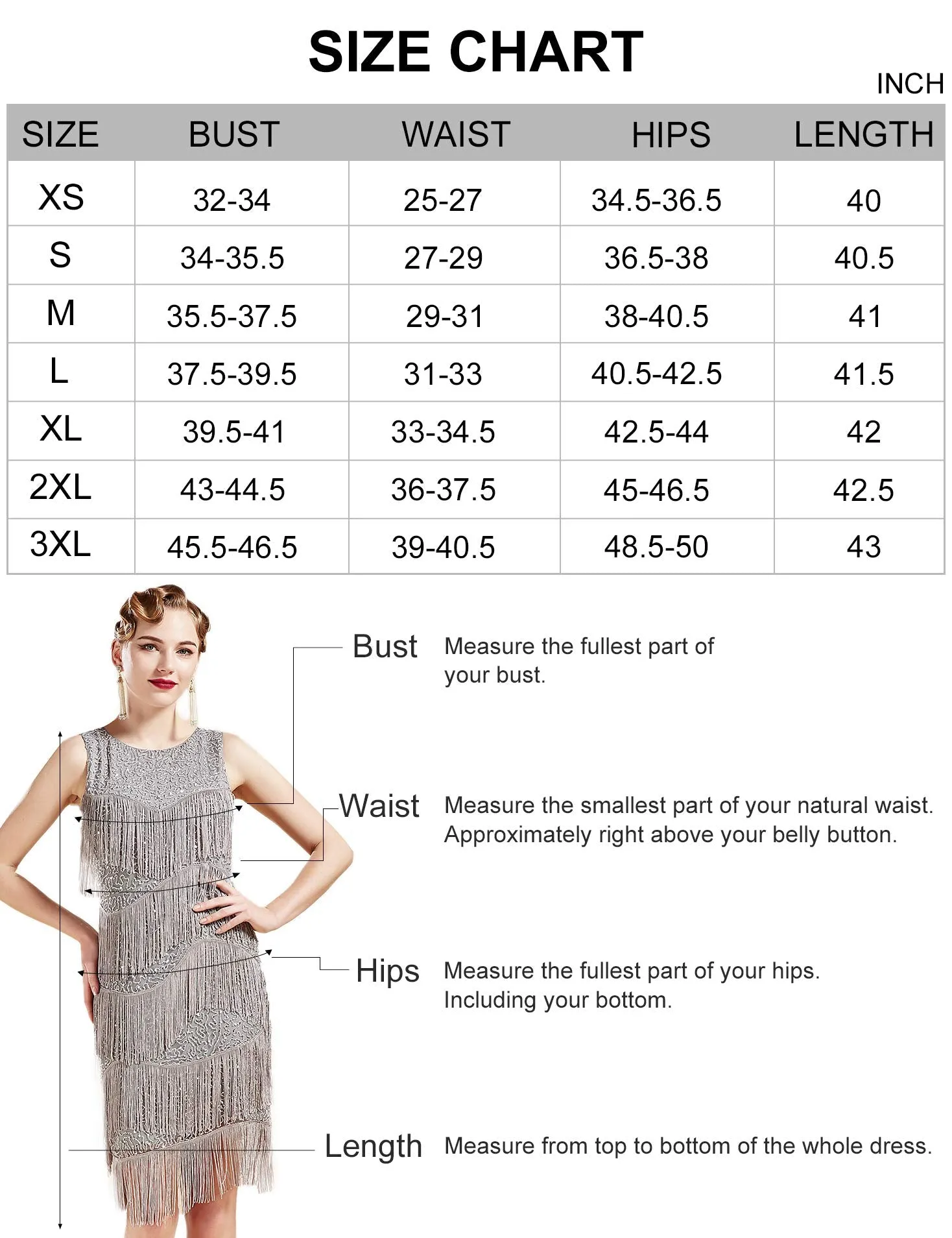 BABEYOND 1920s Flapper Dress Gatsby Fringed Dress Roaring 20s Beaded Dress Art Deco Dress for Gatsby Themed Party Prom Gray Small