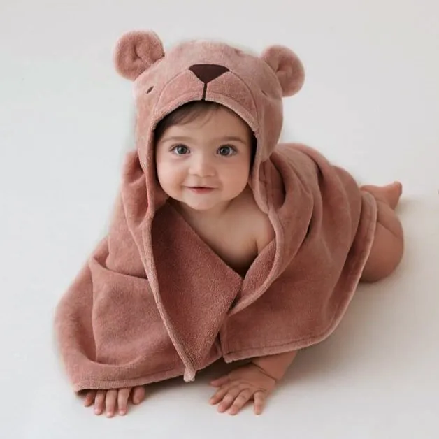 Baby Bath Wrap (0-24M) - Bear by Elegant Baby