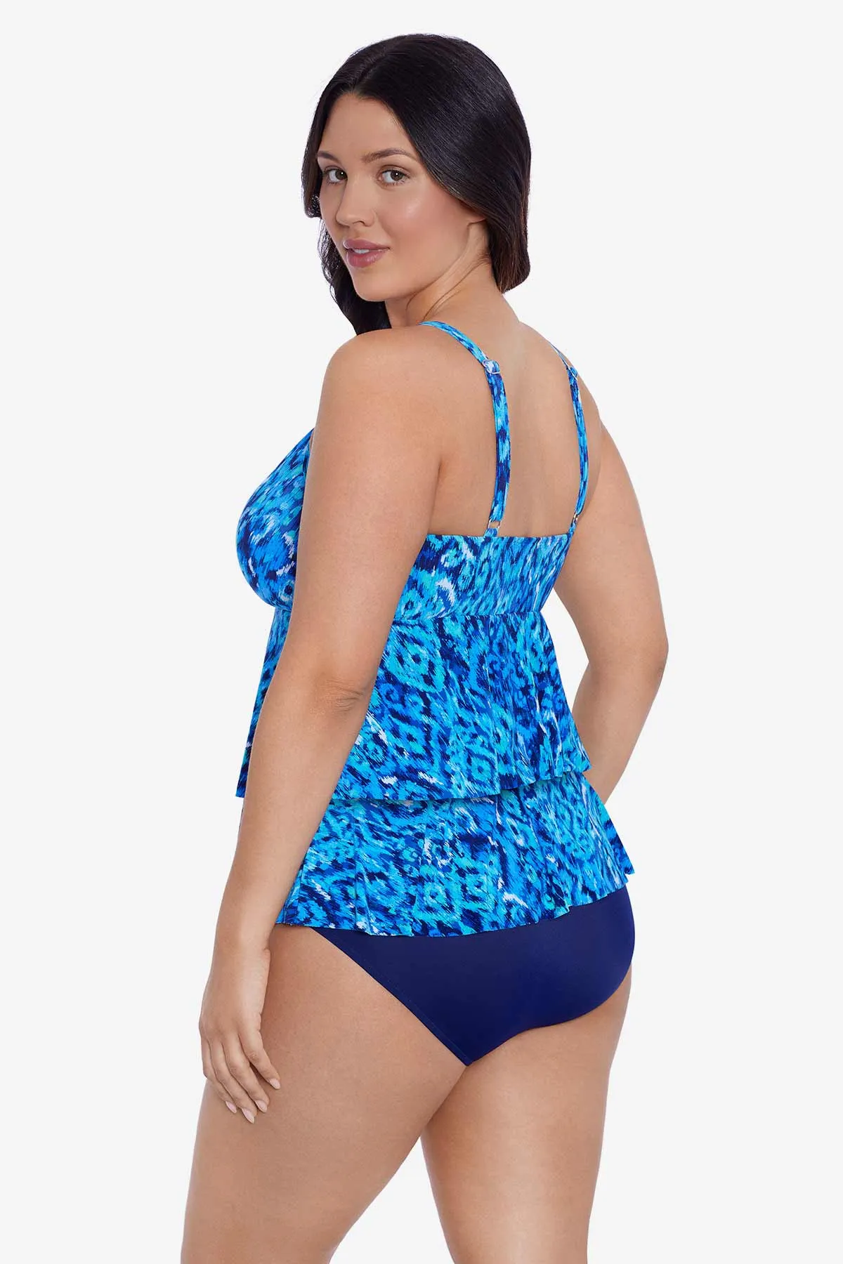 Bali Brocade Plus Size Leona Tankini Top