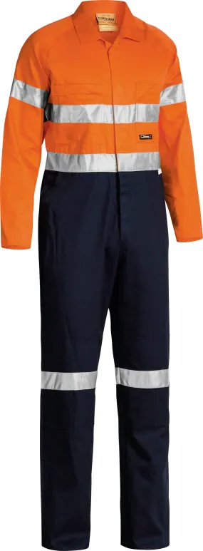 BC6719TW Bisley 2 Tone Hi Vis Lightweight Overalls 3M Reflective Tape - Long
