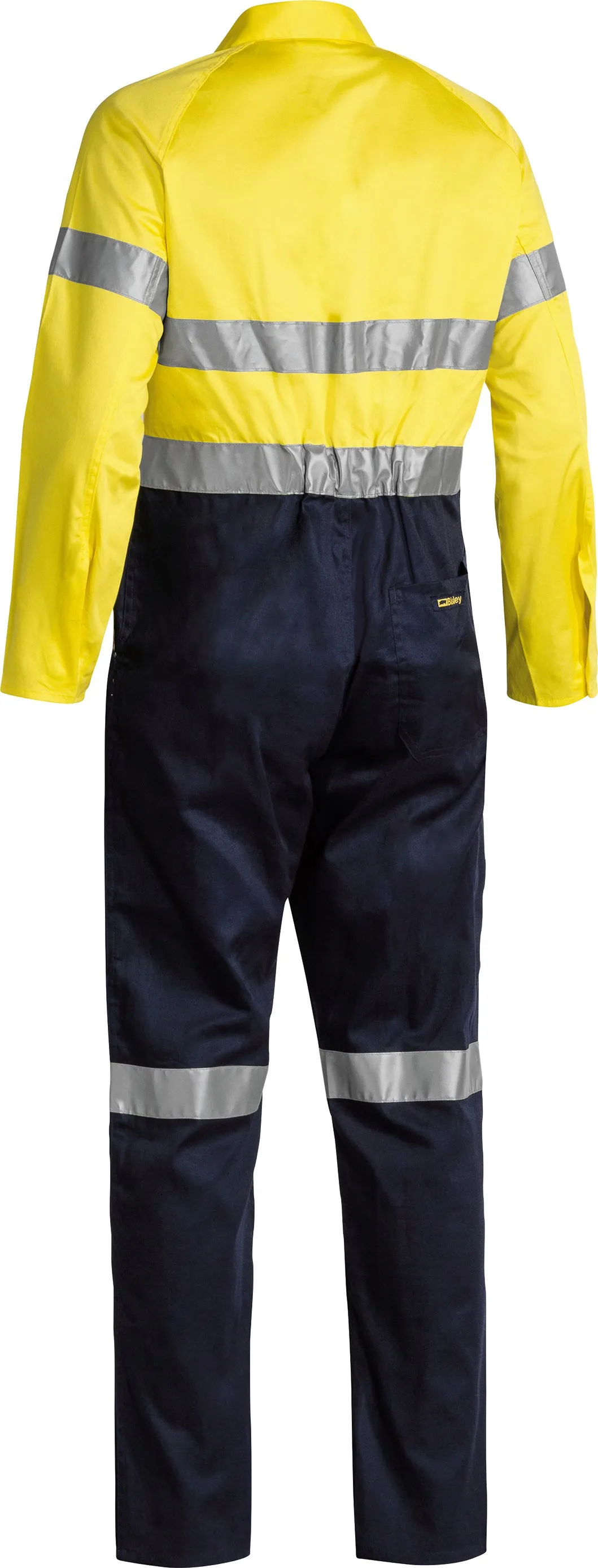 BC6719TW Bisley 2 Tone Hi Vis Lightweight Overalls 3M Reflective Tape - Long