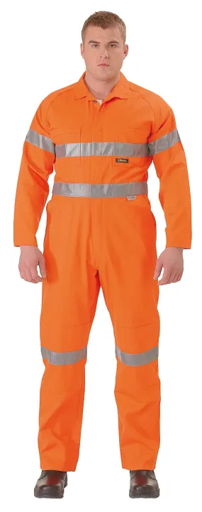 Bisley Hi Vis Coveralls 3M Reflective Tape - Orange (BC607T8)