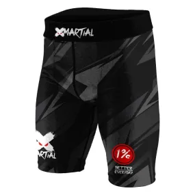 Black Steel BJJ/MMA Compression Shorts