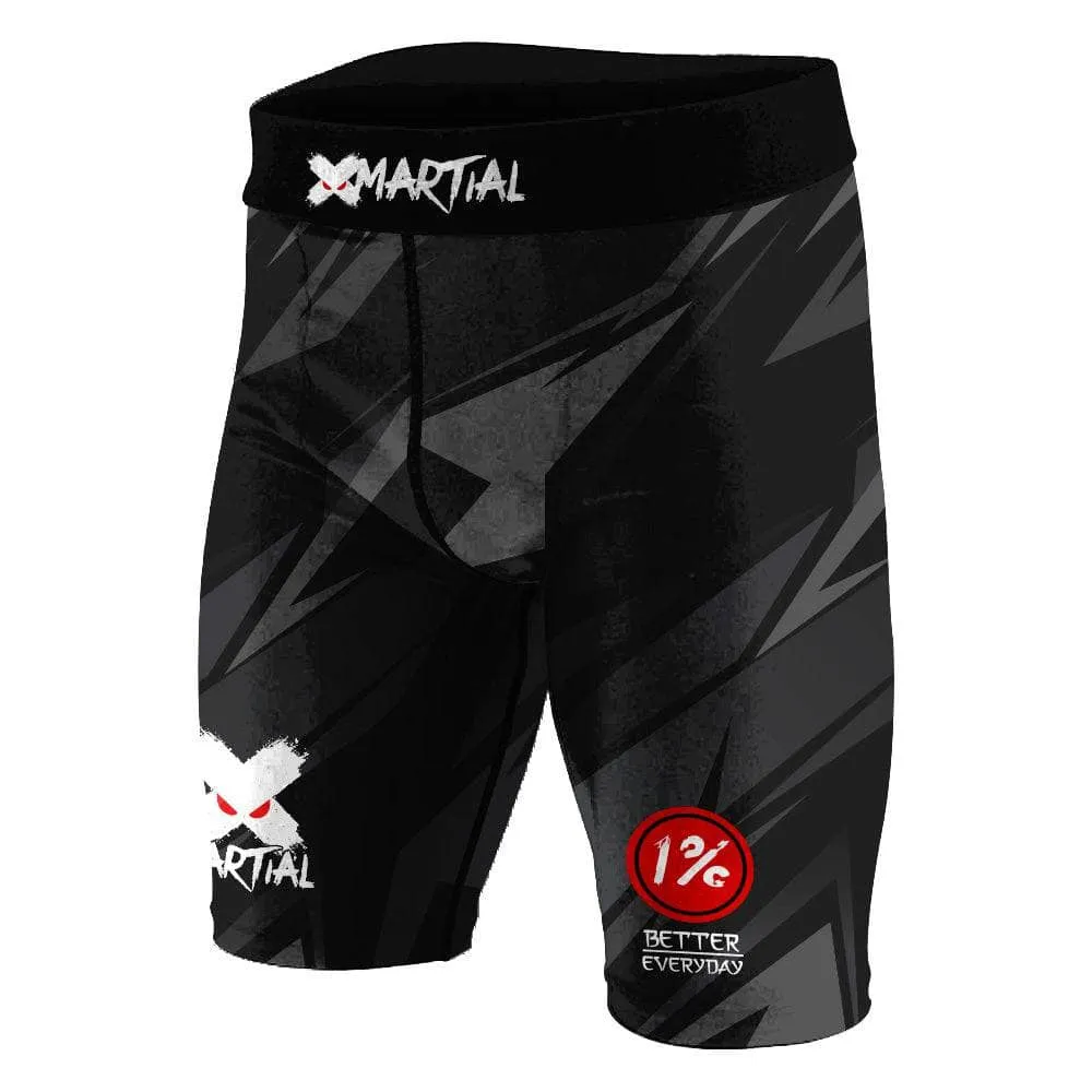 Black Steel BJJ/MMA Compression Shorts