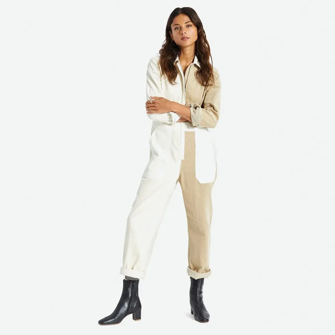 BRIXTON Women's Mersey Coverall - Dove Vanilla