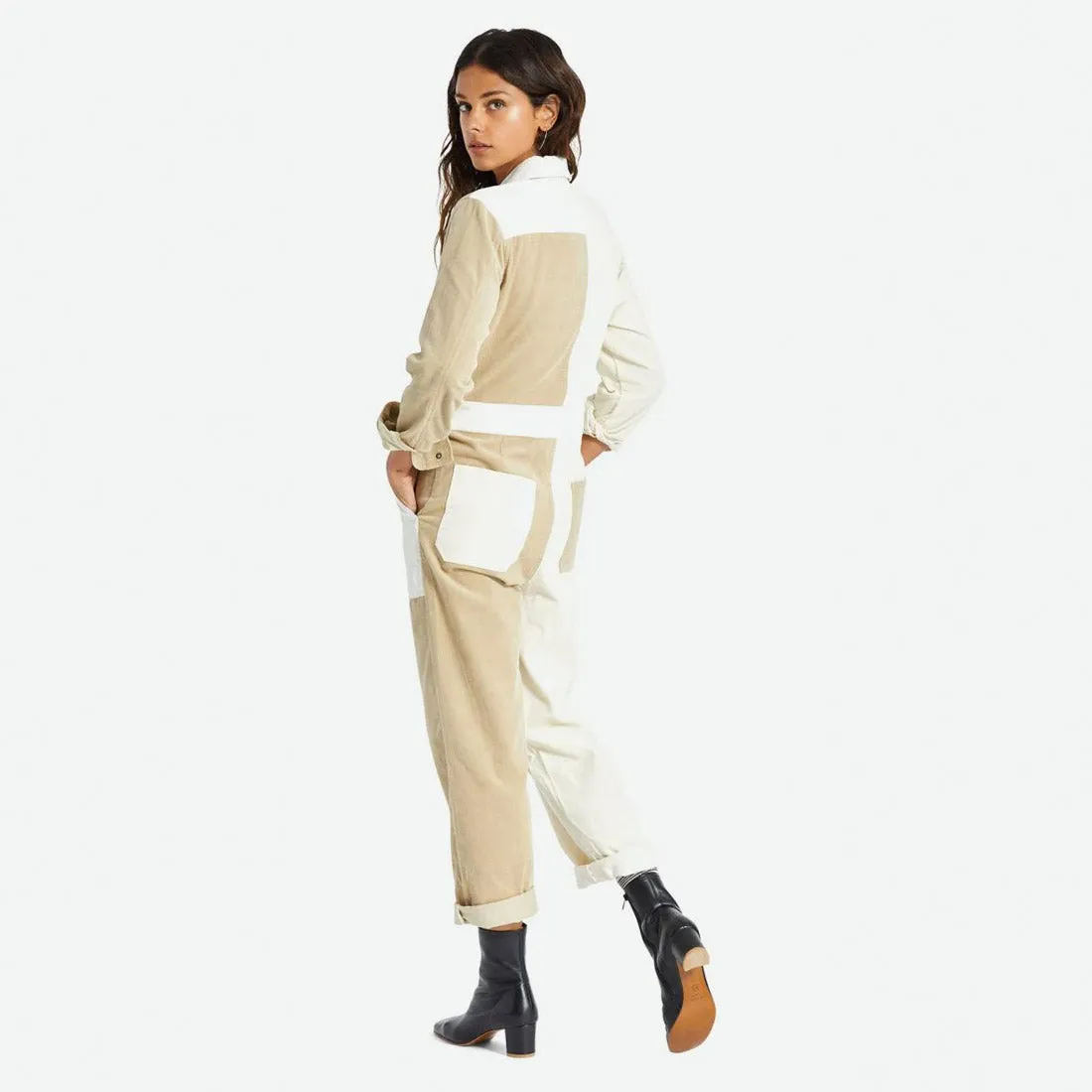BRIXTON Women's Mersey Coverall - Dove Vanilla