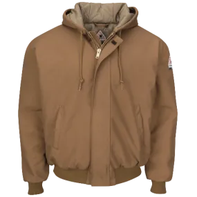Bulwark JLH6BD Insulated Brown Duck Hooded Jacket (Cat 4 - 48 cal/cm)