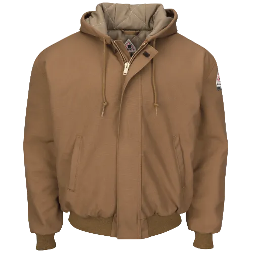 Bulwark JLH6BD Insulated Brown Duck Hooded Jacket (Cat 4 - 48 cal/cm)