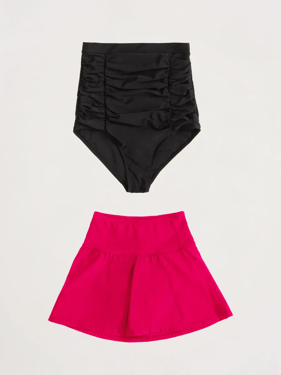 Bundle Shapermint Essentials - 1 Bikini Bottom   1 Swim Skirt