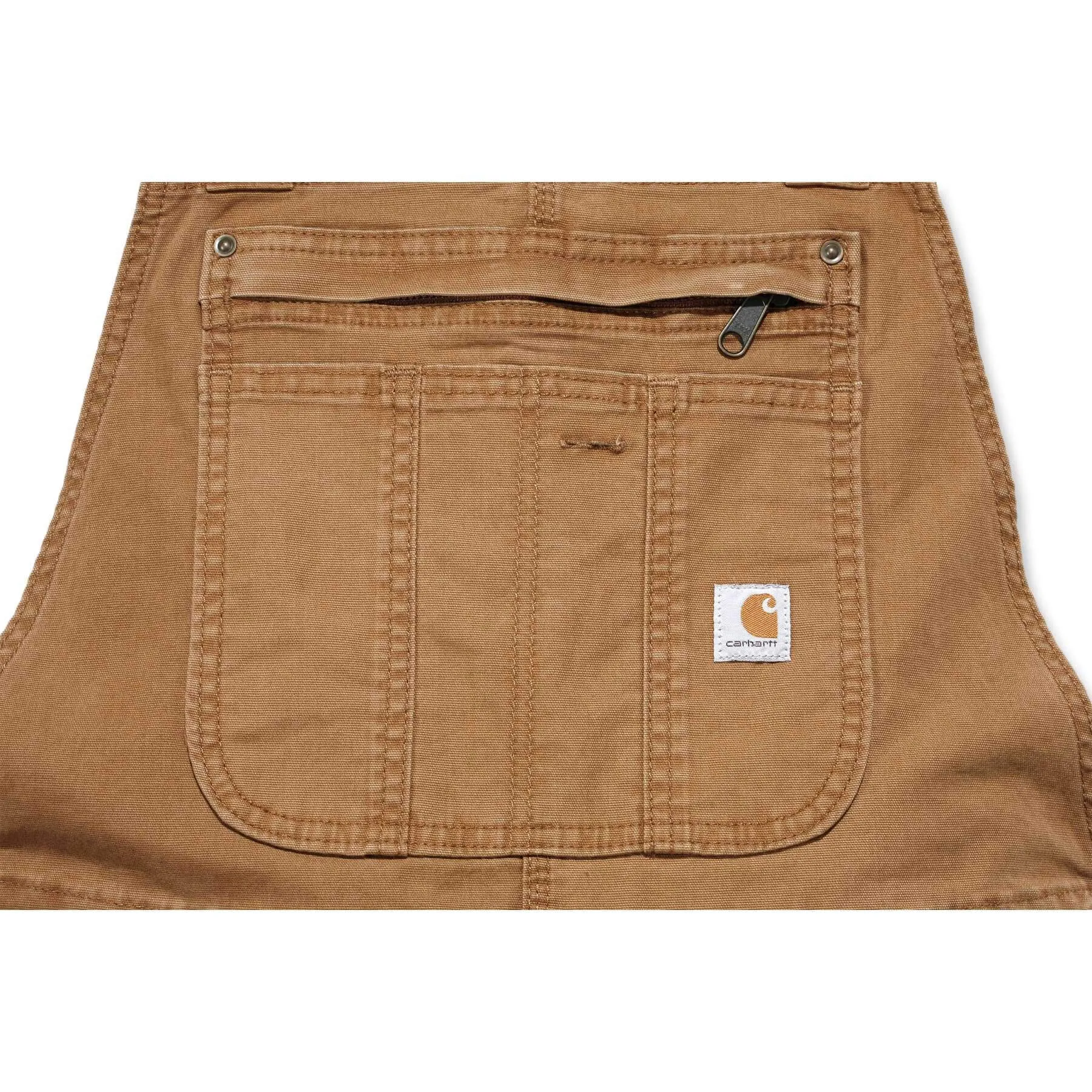 Carhartt Womens Rugged Flex Loose Fit Canvas Crawford Bib Overalls 102438