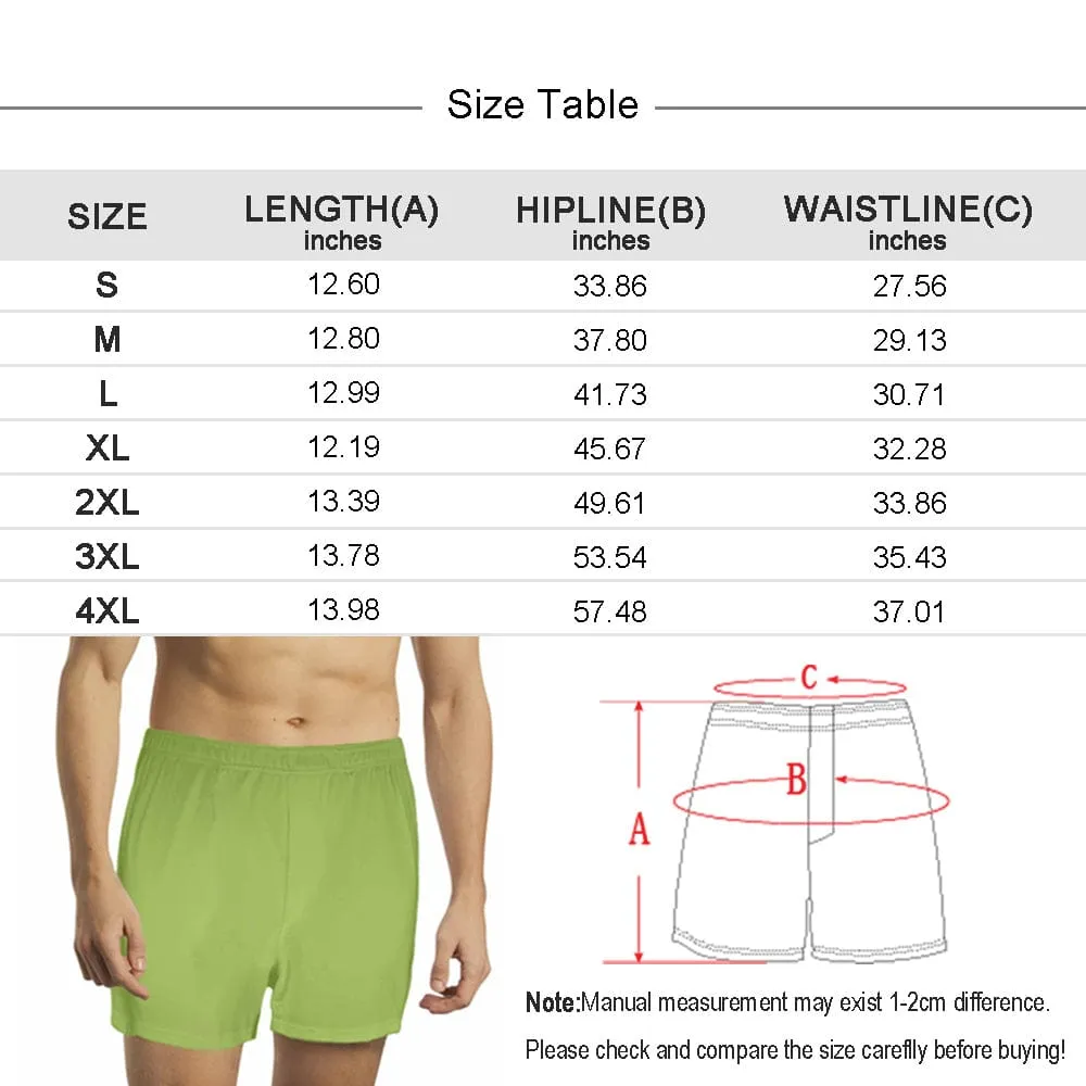 Custom Face All Boxer Shorts Pure Cotton Shorts for Men