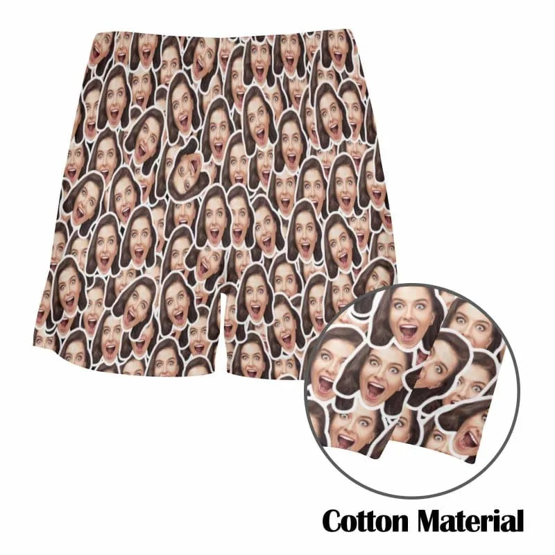 Custom Face All Boxer Shorts Pure Cotton Shorts for Men
