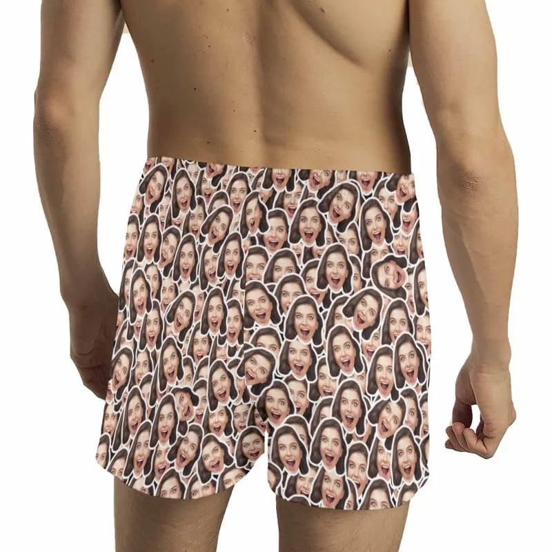 Custom Face All Boxer Shorts Pure Cotton Shorts for Men