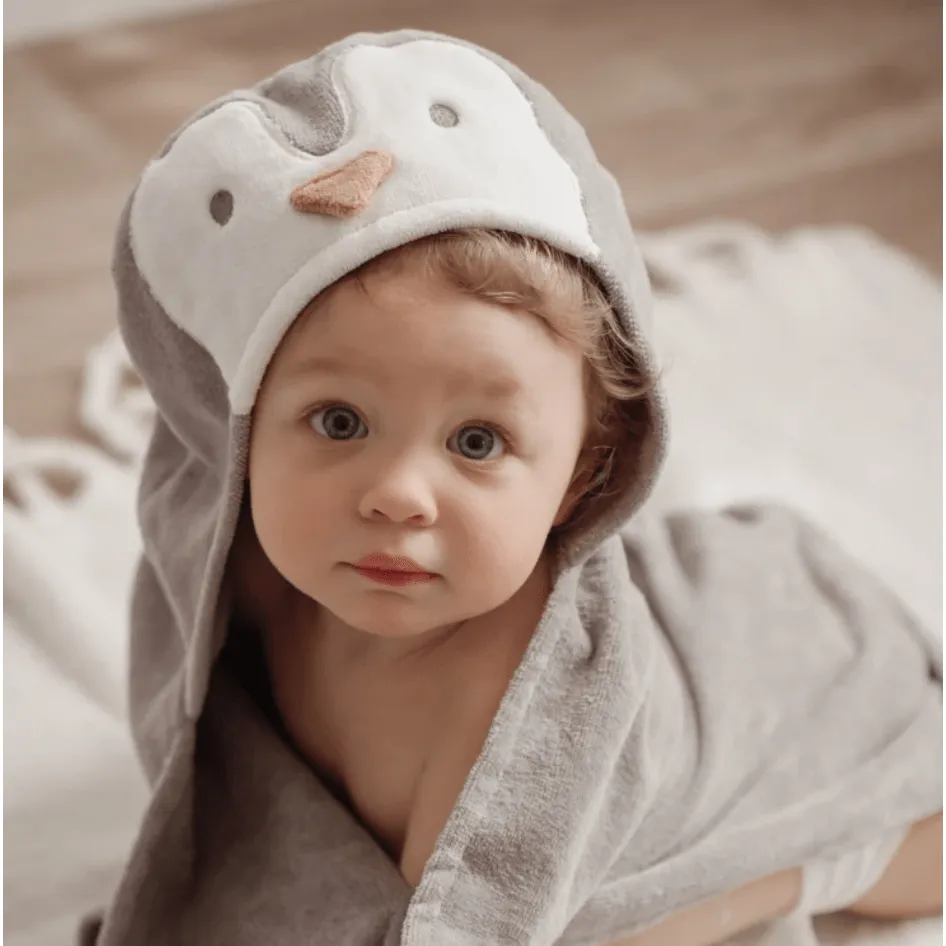 Elegant Baby Bath Wrap - Penguin