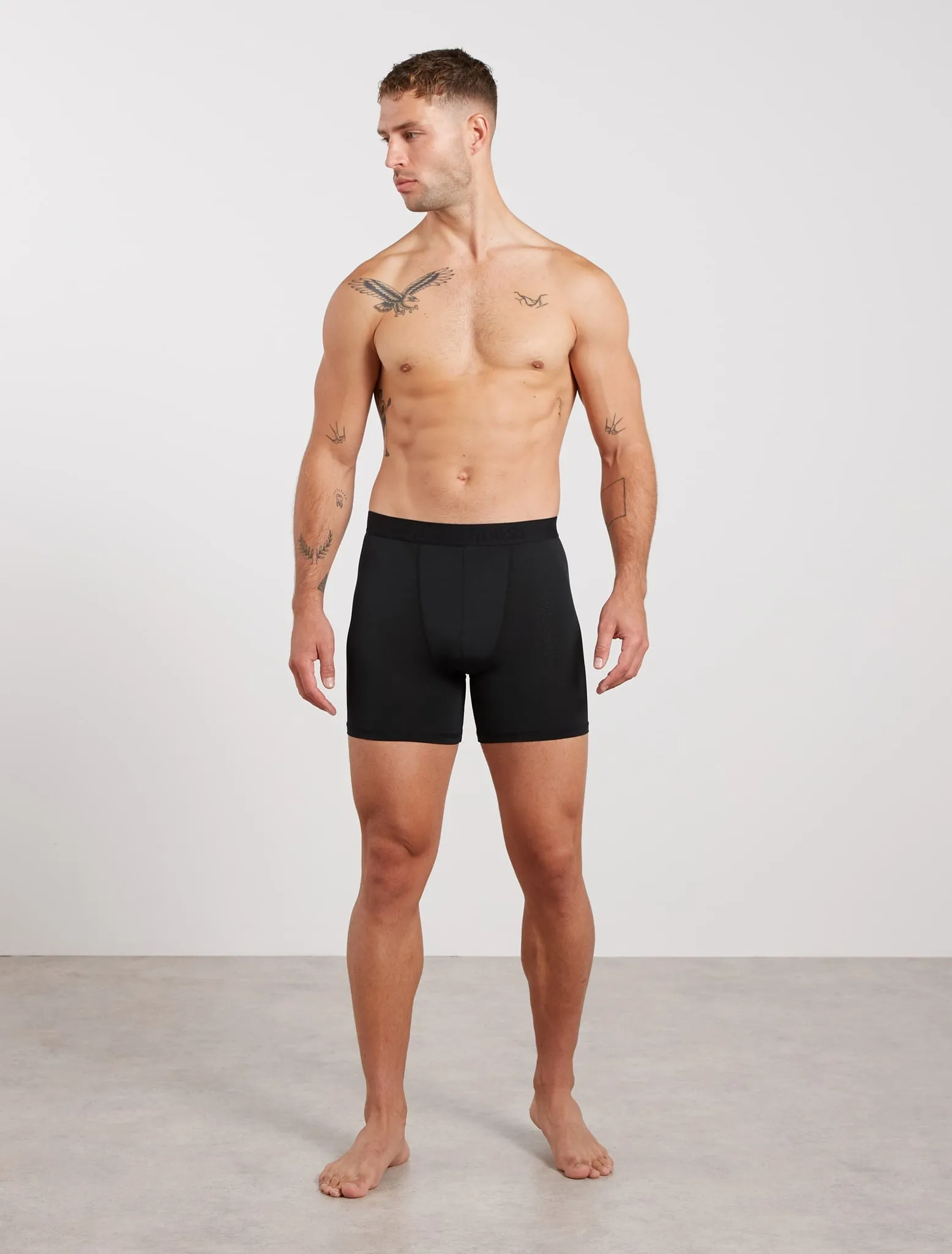 Everyday Boxers - Black (Mid Length)