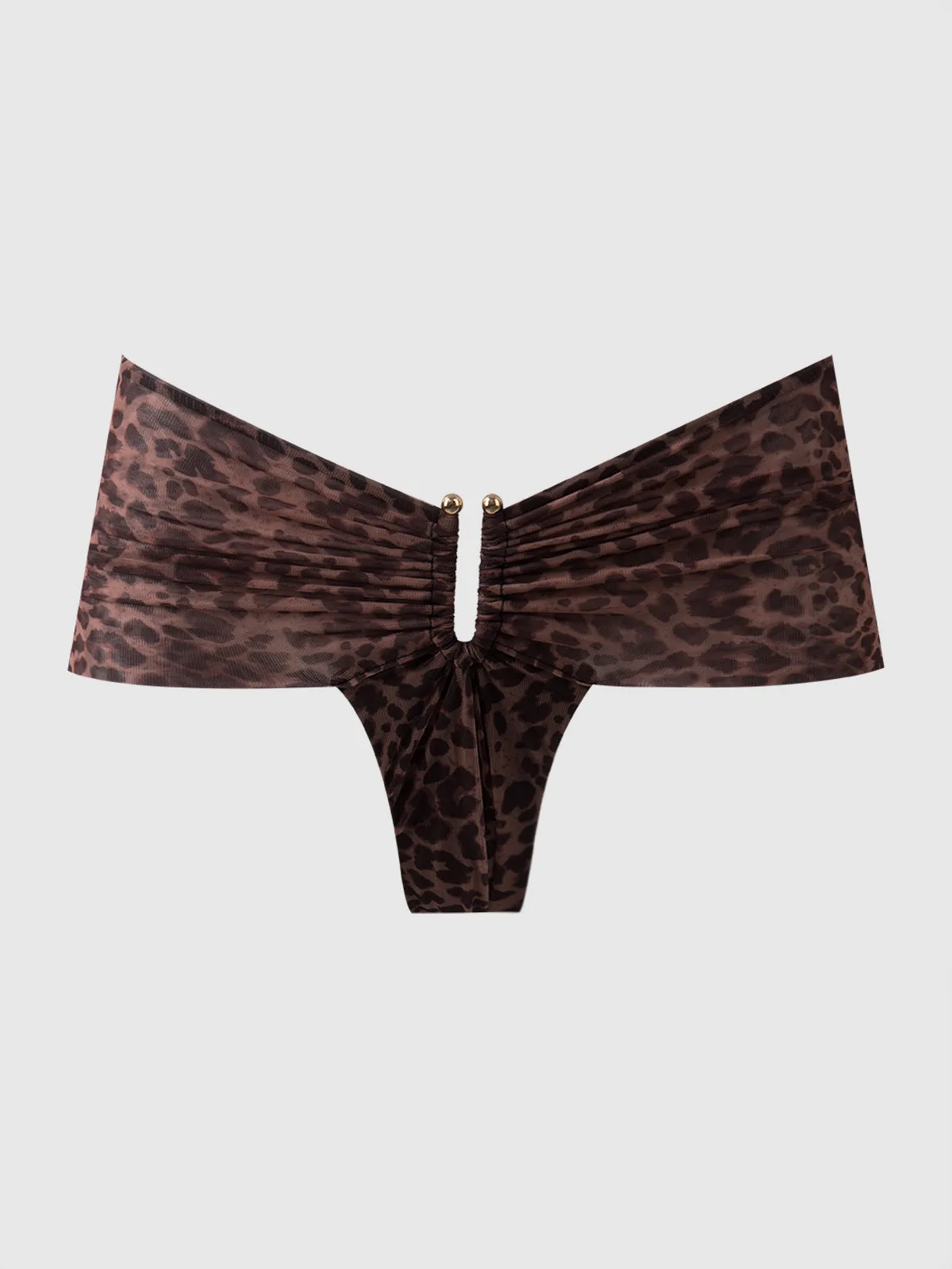 Frederick's Of Hollywood Alanza Mesh U Hook Thong Swim Bottom