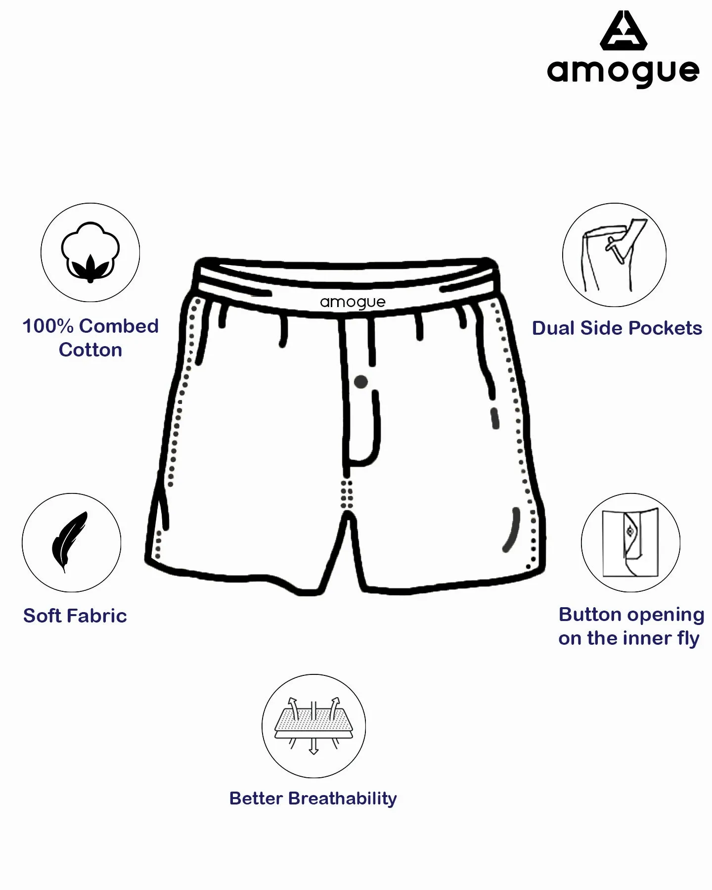 Grey, White, Navy, & Santa Boxers Combo