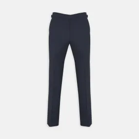 Harry Navy Check Wool Trousers