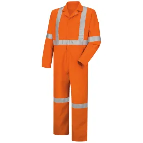 Hi-Visibility Zip-Front Coverall With CSA Compliant Reflective Trim CT5S - Orange
