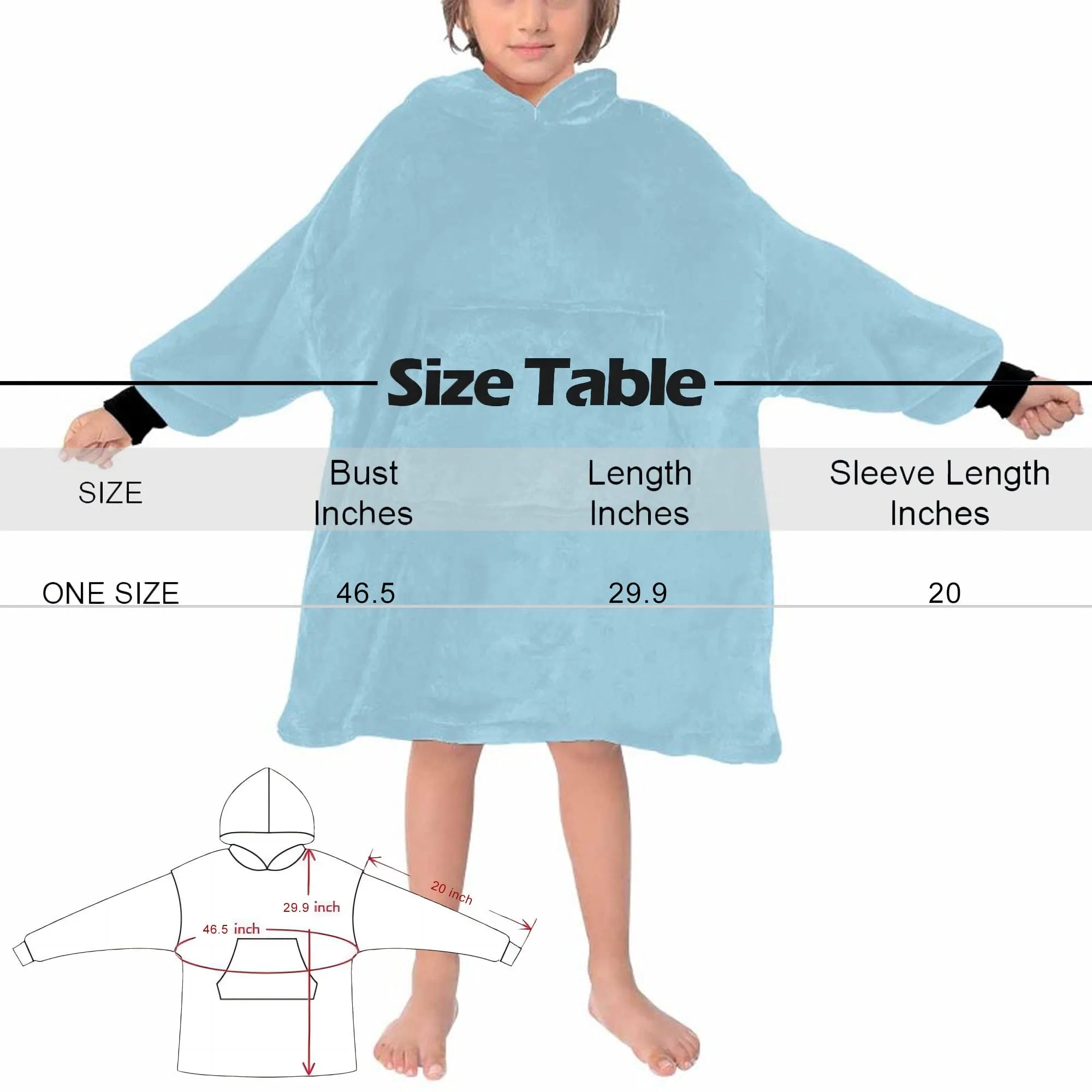 【Highly Recommend】 #Top 1 Wearable Blanket Hoodie Custom Faces Blanket Hoodie for Women Personalized Oversized Hoodie Fleece Blanket Photo Gifts