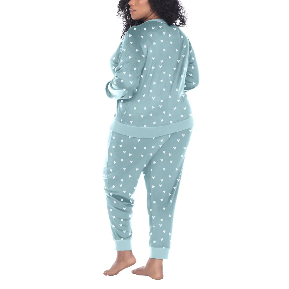Honeydew Women's Plus 2-Pc Super Soft Fleece Velour Pajama Lounge Set