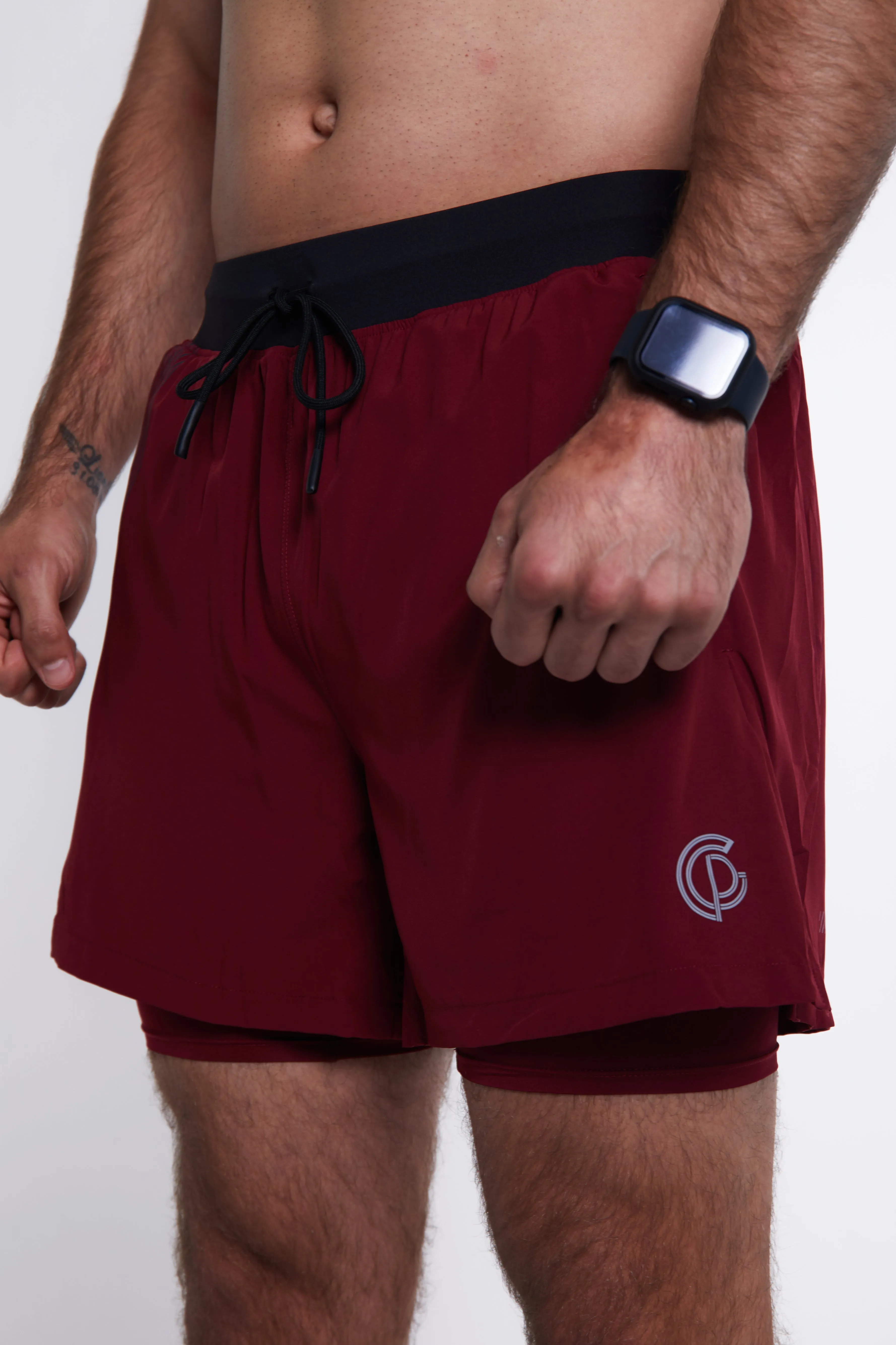 Hybrid Performance Shorts - Red