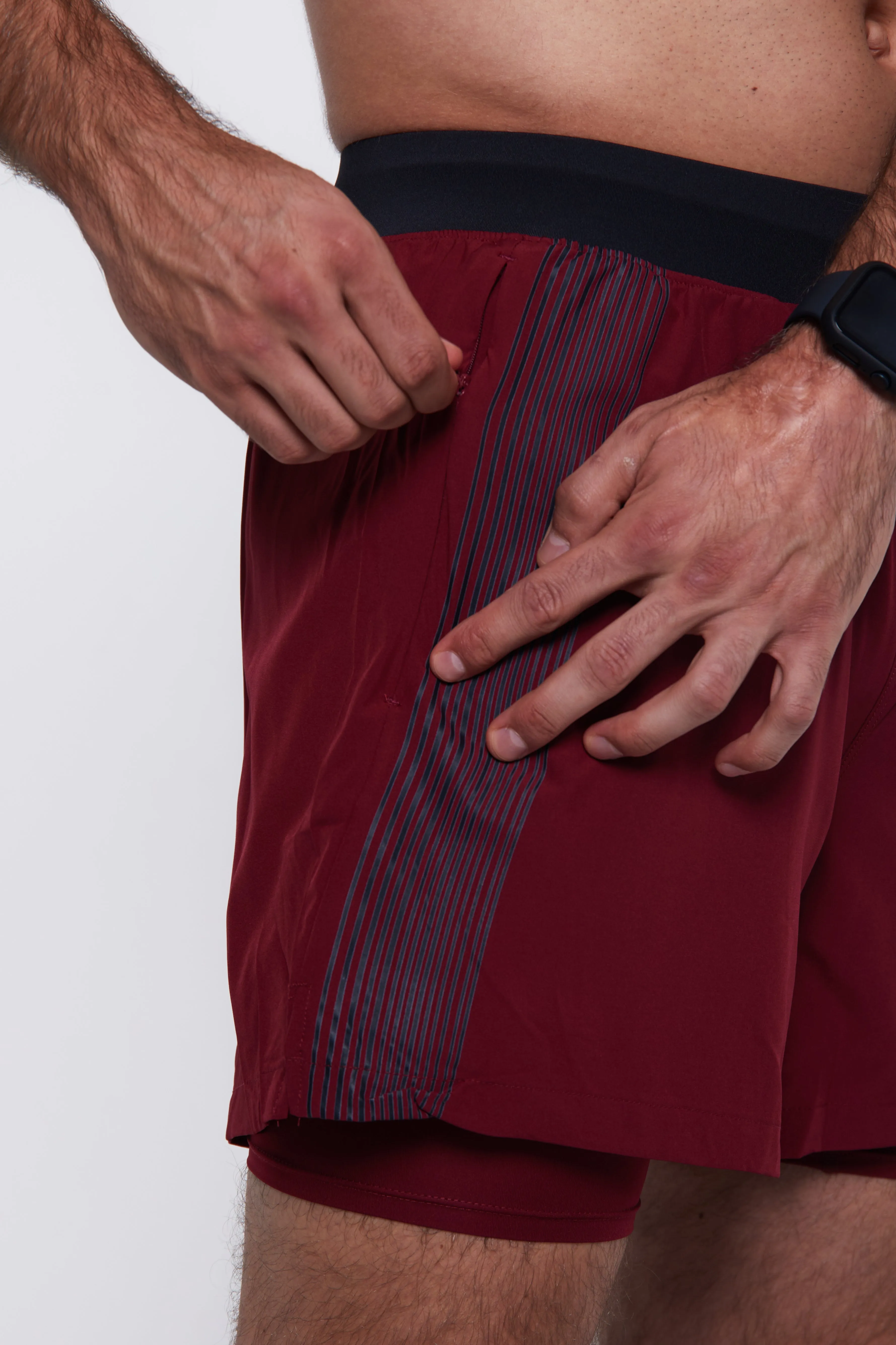 Hybrid Performance Shorts - Red