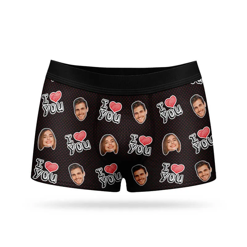 I Heart You Personalised Boxers