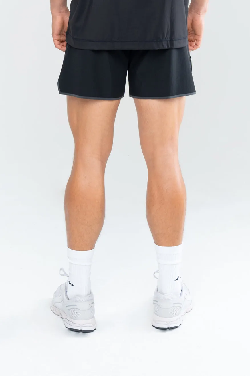 MEN'S PERFORMANCE TRAINING SHORTS - JET BLACK