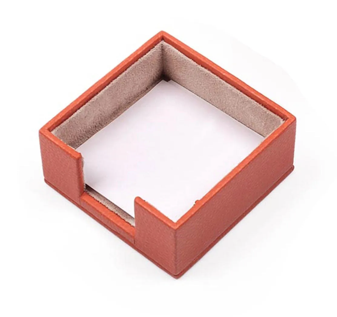 MOOG Leather Desk Set-3 Accessories-Single Document Tray - Brown - 3 PCS