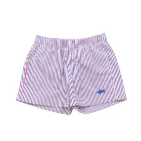 Naples Seersucker Short, Patriotic Stripe