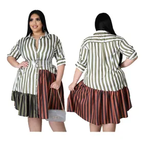 Office Sweetheart Plus Size Midi Dress