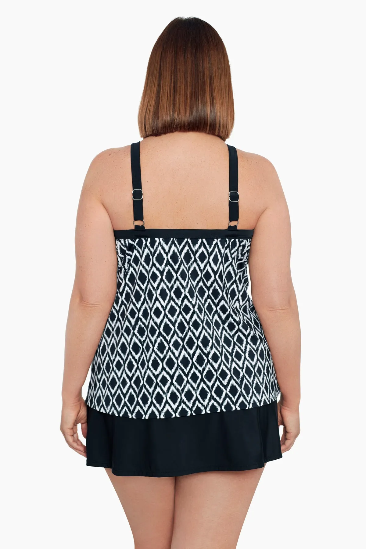 Plus Size High Neck Tankini Top Batik Charm