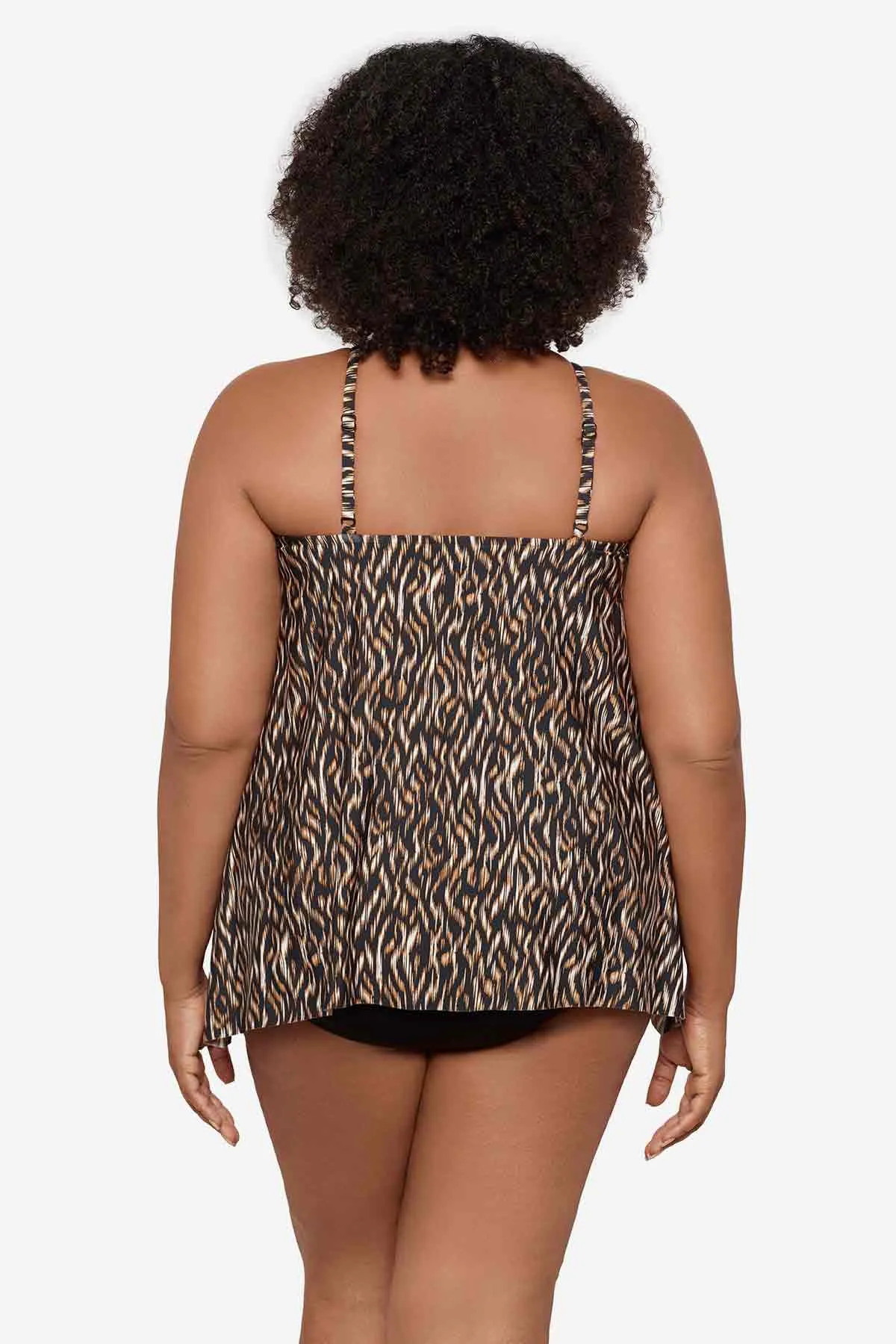 Plus Size Topkapi Peephole Tankini Top