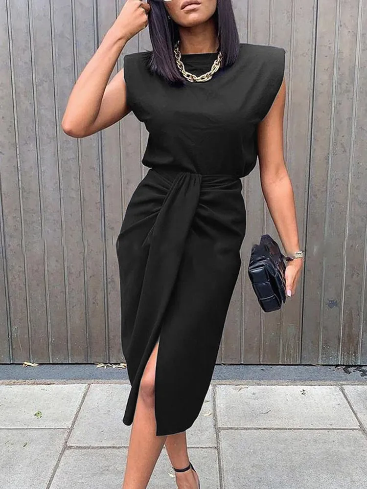 Purpdrank - summer Fashion White Lace Dress Sets for Women Casual Office Ladies Midi Outfits Spring Long Sleeve Woman Sexy Split Suits