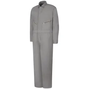 Red Kap Zip-Front Cotton Coverall CC18 - Grey