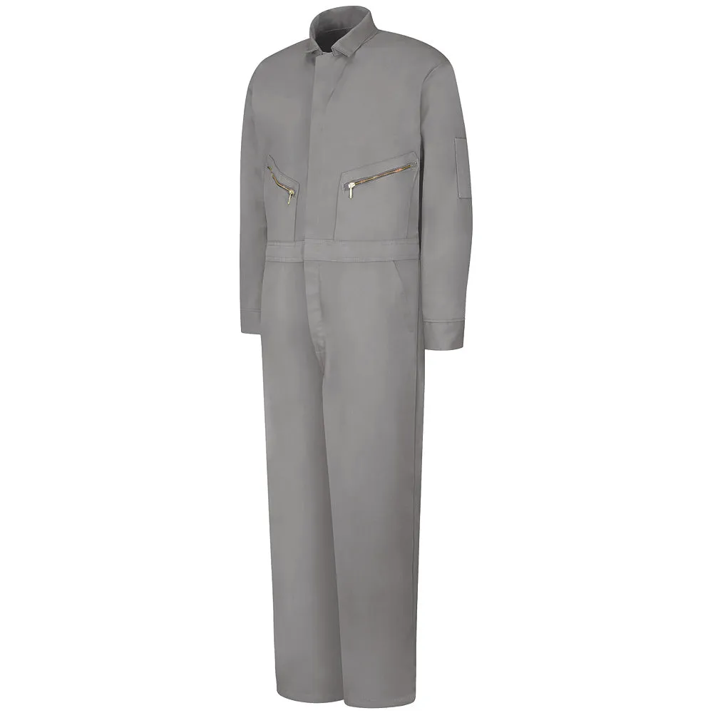 Red Kap Zip-Front Cotton Coverall CC18 - Grey