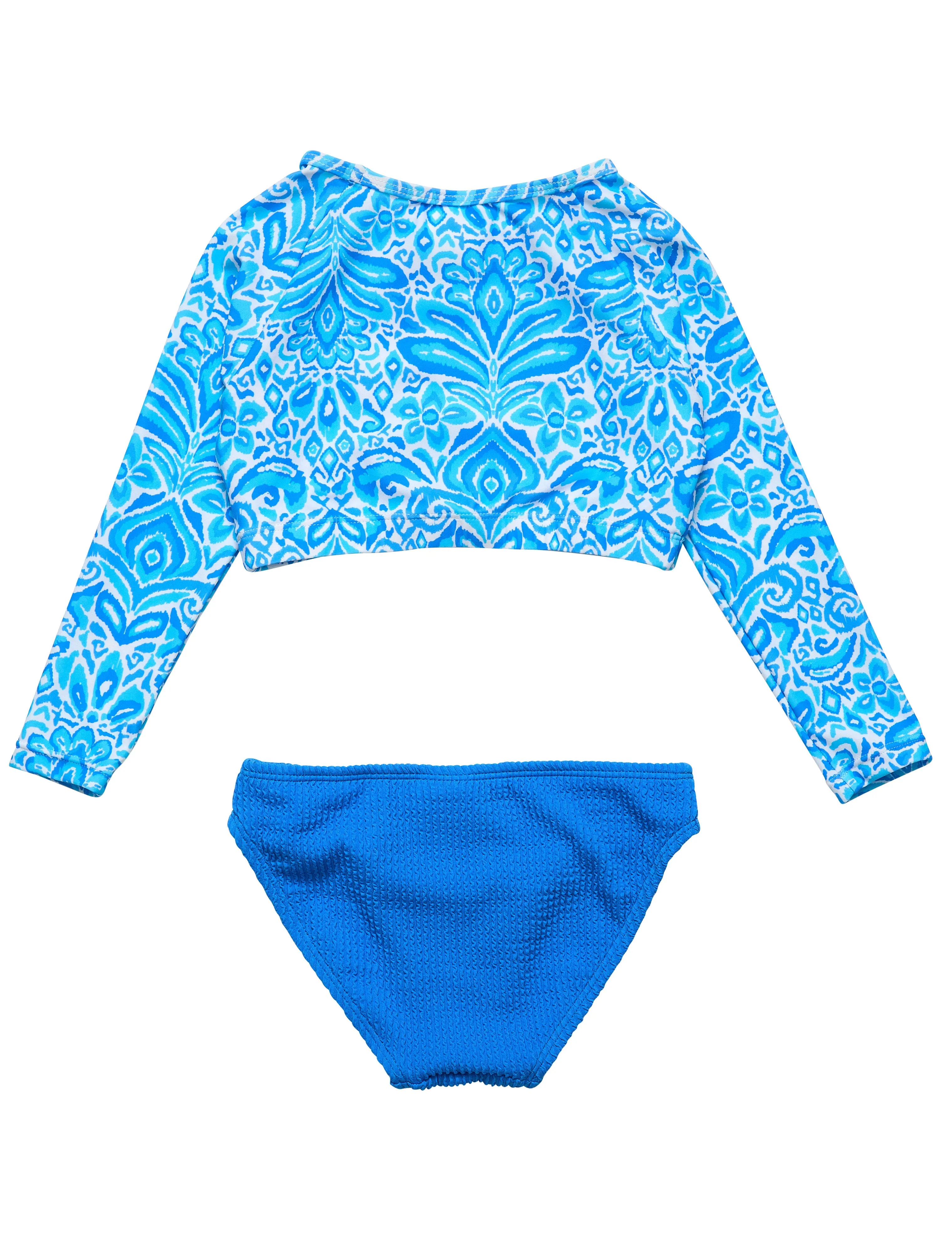Santorini Blue Crop L/S Rash Set
