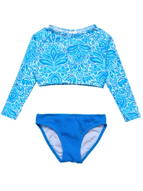 Santorini Blue Crop L/S Rash Set