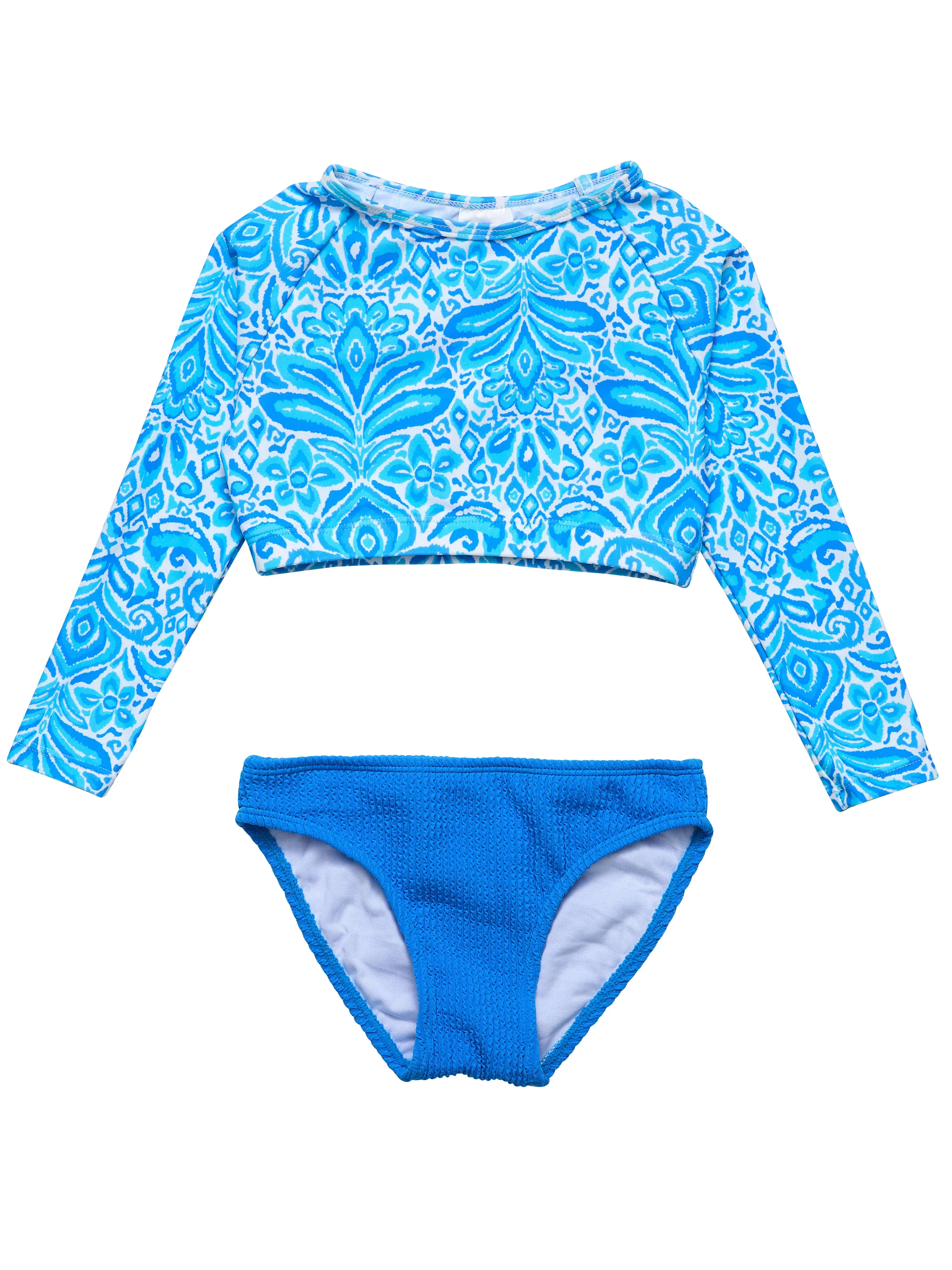 Santorini Blue Crop L/S Rash Set
