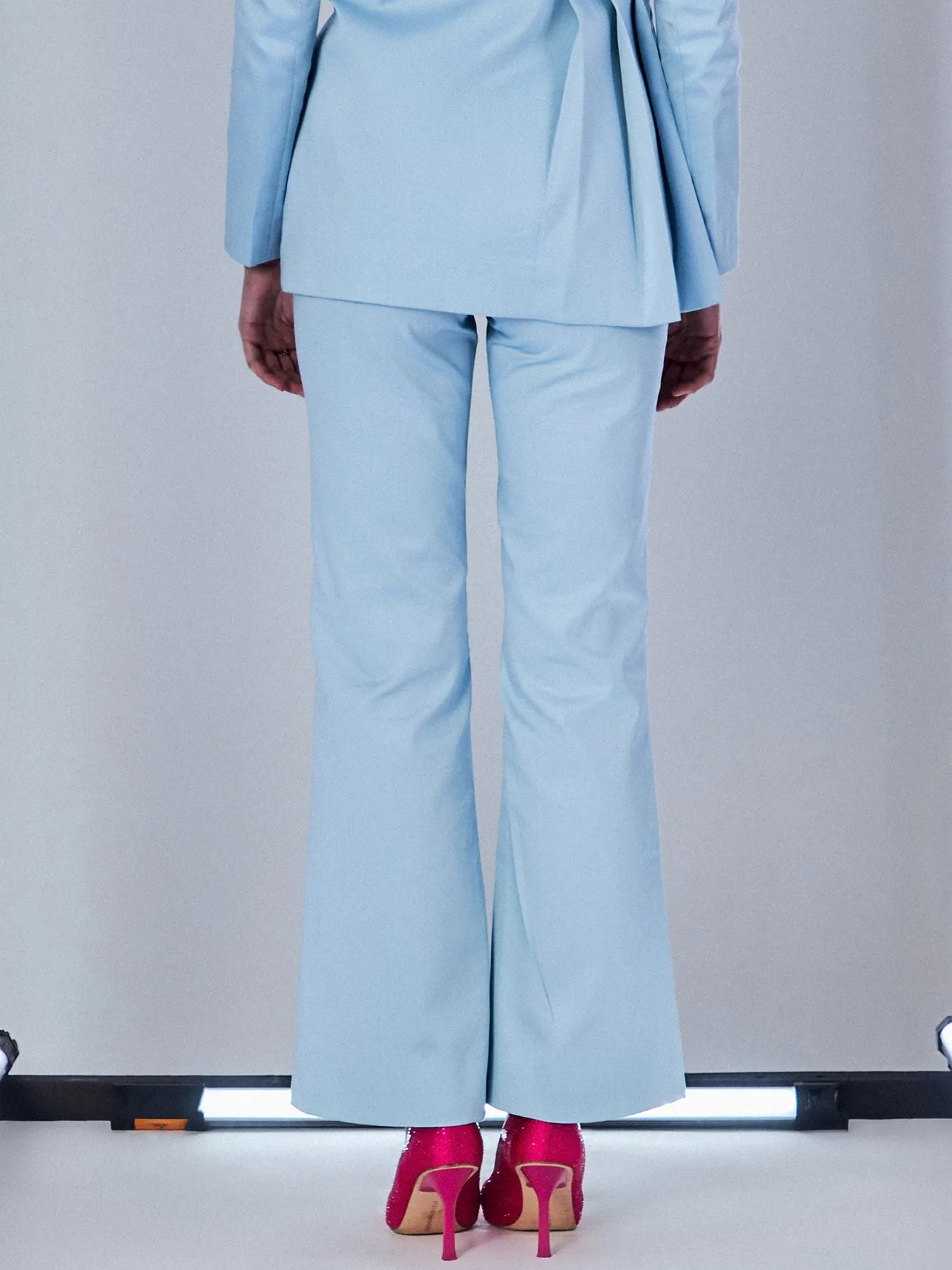 Sky Blue Boot Cut Trouser